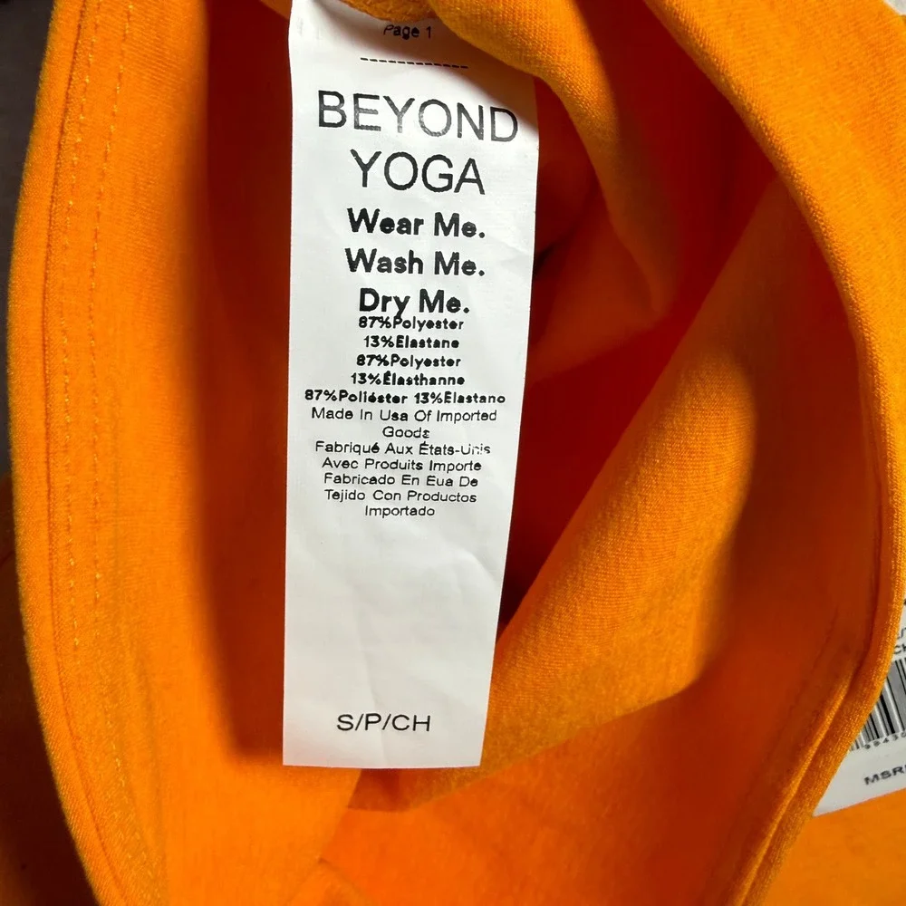 Beyond Yoga Bright Citrus Spacedye Bra Medium 5
